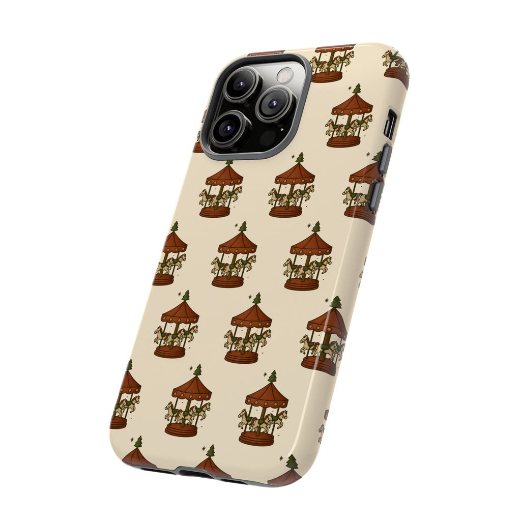 Tough Phone case with Merry-Go-Round Horse seasonal case