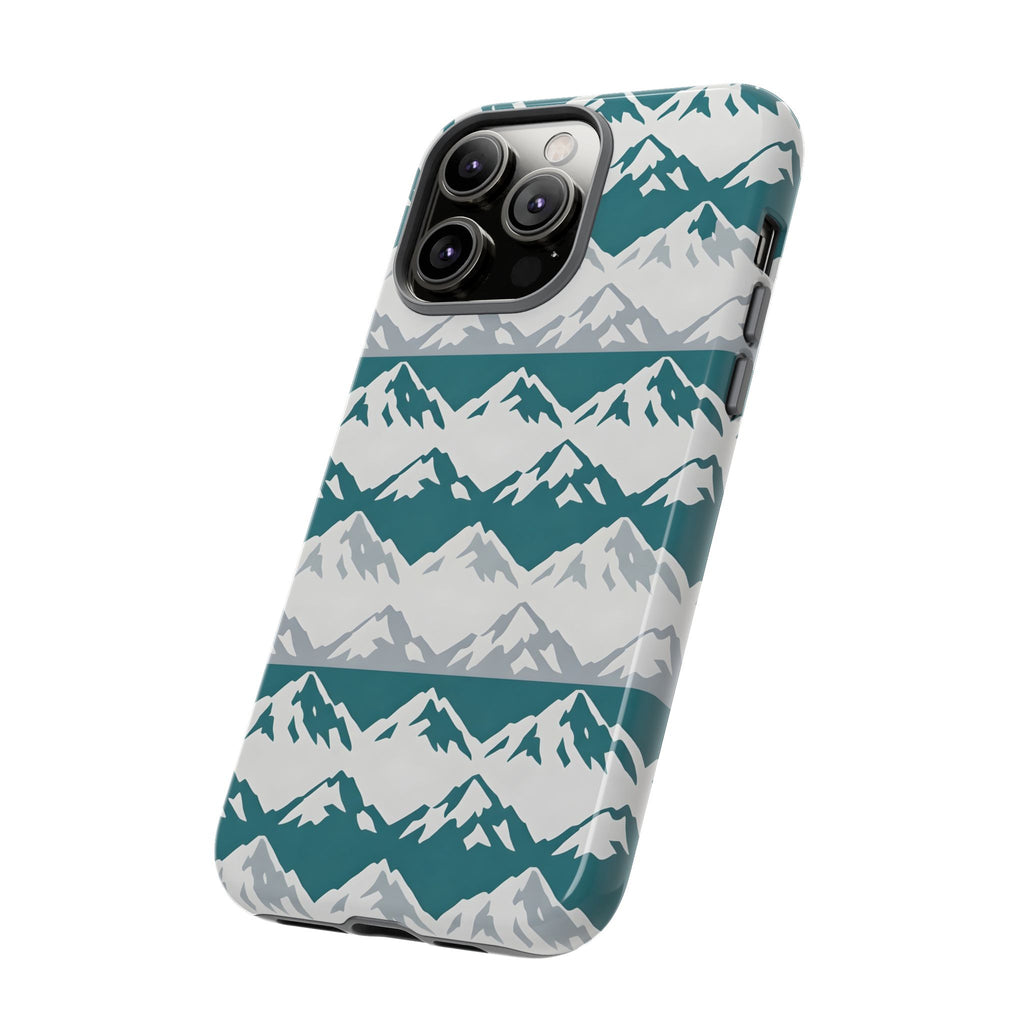 Rise to the Peak Tough Phone Case — Transformative Teal Shockproof iPhone Cover