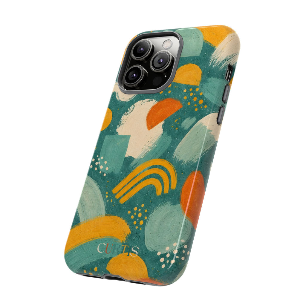 Sunrise Playground Tough Phone Case — Teal Dream Collection Shockproof iPhone Cover