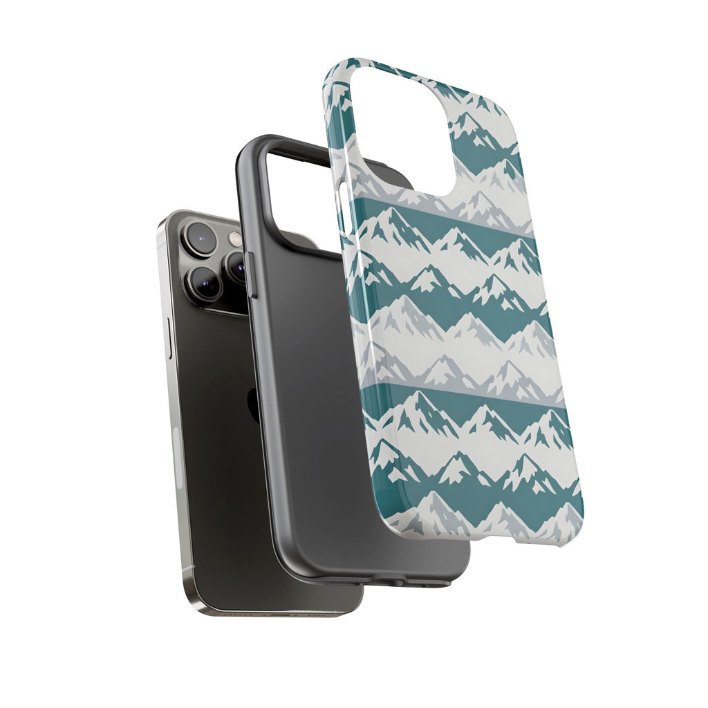 Rise to the Peak Tough Phone Case — Transformative Teal Shockproof iPhone Cover