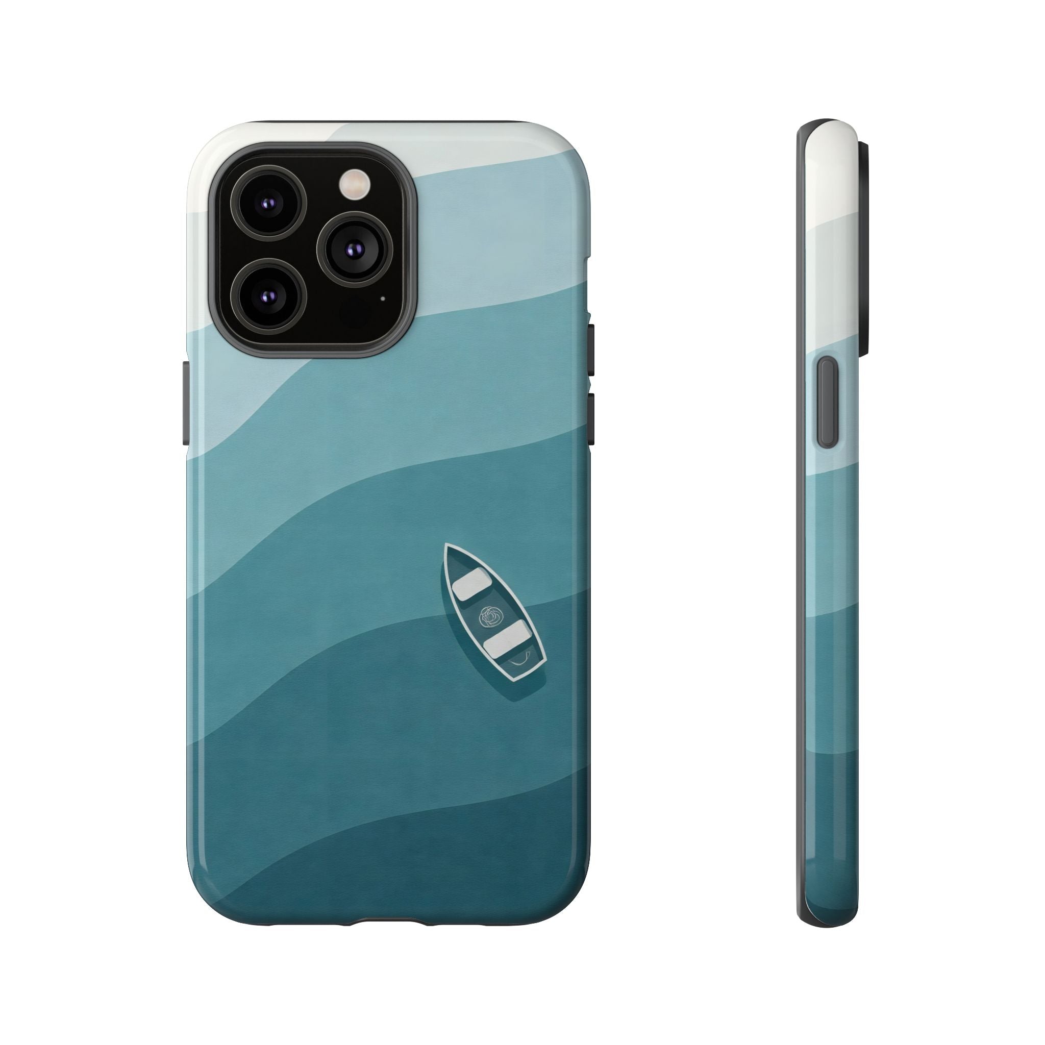 Where the Ocean Breathes Tough Phone Case — Transformative Teal Shockproof iPhone Cover